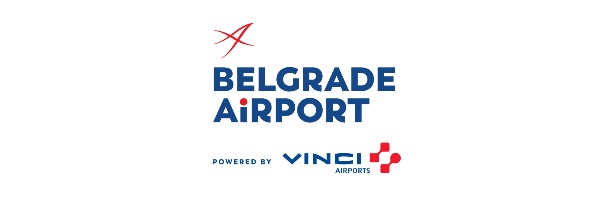 Belgrade Airport Powered by VINCI logo